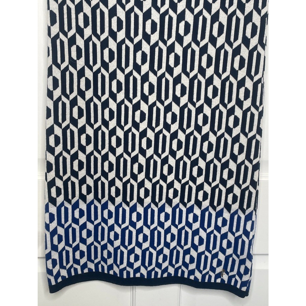 Juicy Couture Women's Sleeveless Sweater Mini Dress XS Cotton Wool 70s Mod Geo - Picture 2 of 8